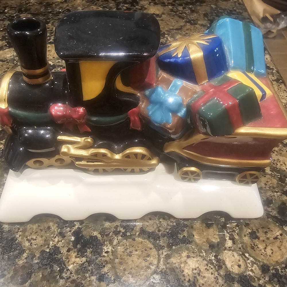 Colorful Ceramic Train Incense Burner